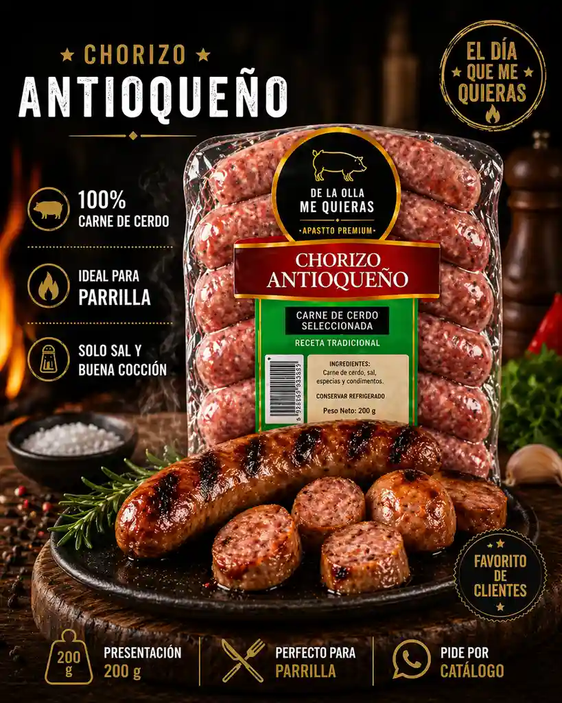 Chorizo antioqueño 500g