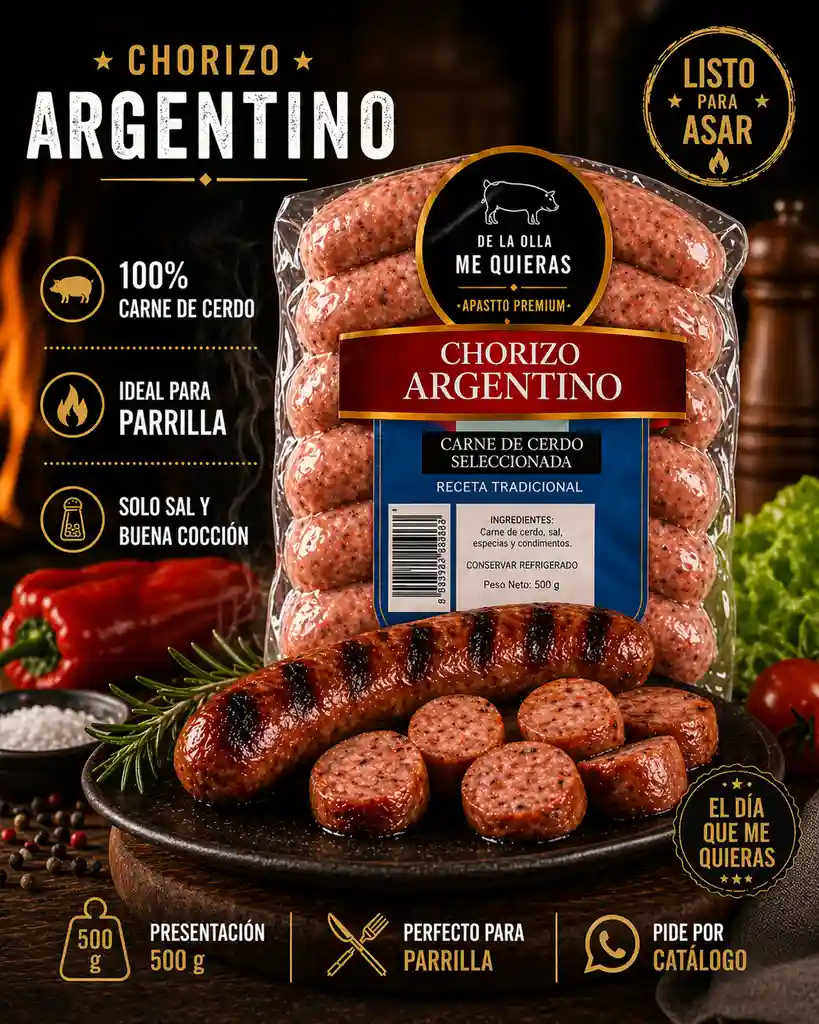 Chorizo argentino 500g