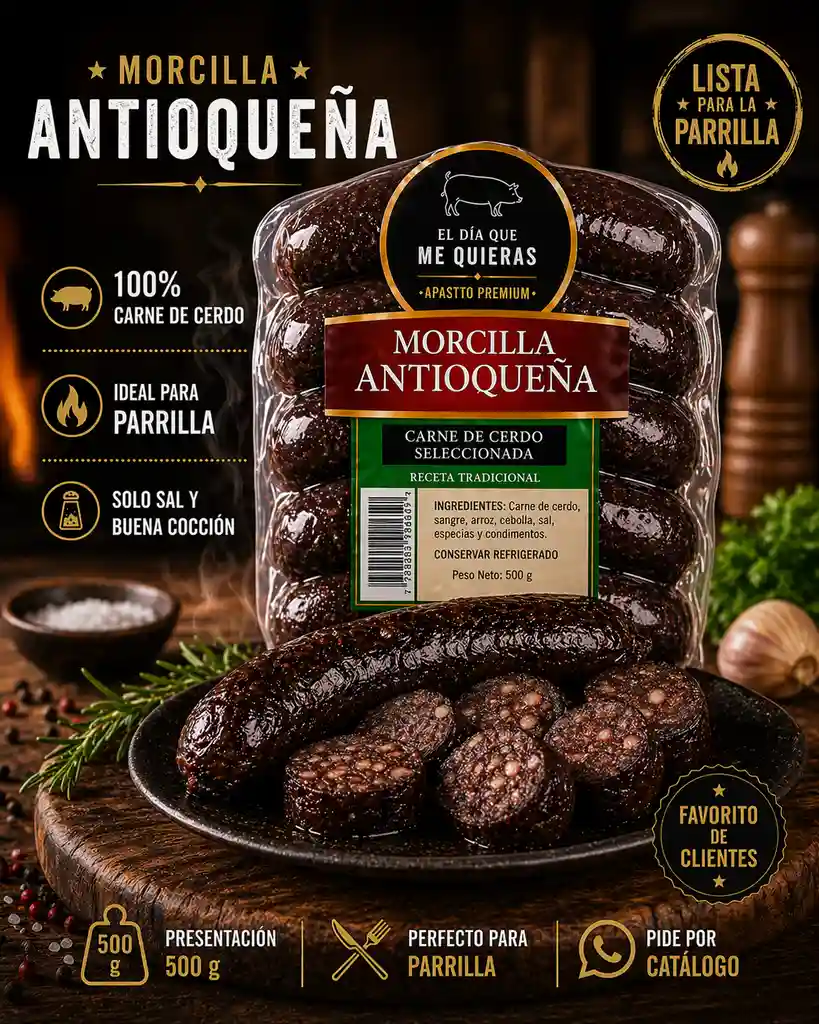 Morcilla antioqueña 500g