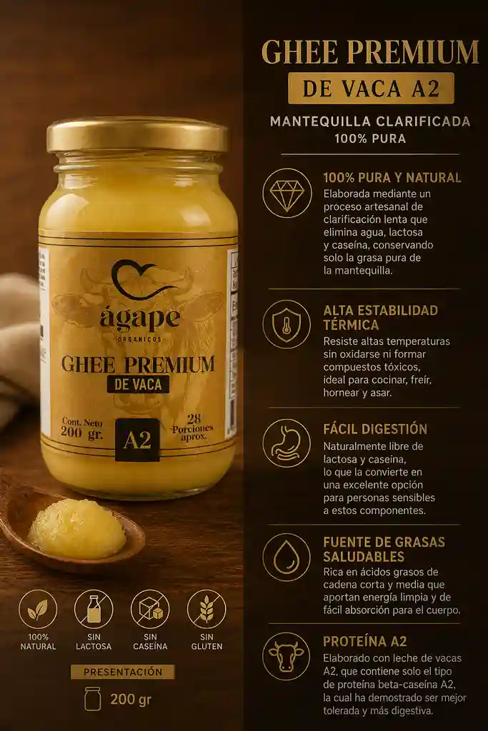 Ghee vaca A2 200g