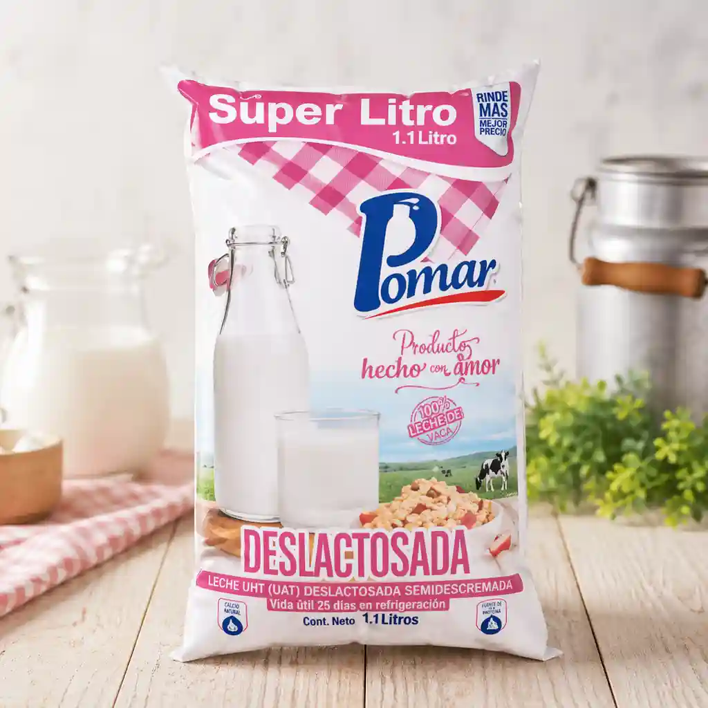 Leche Pomar deslact. 1.1L