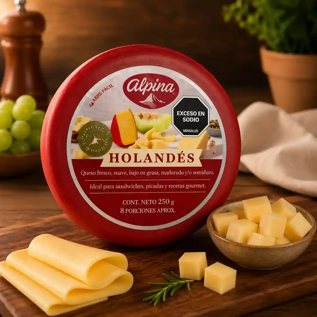 Queso holandés Alpina 250g