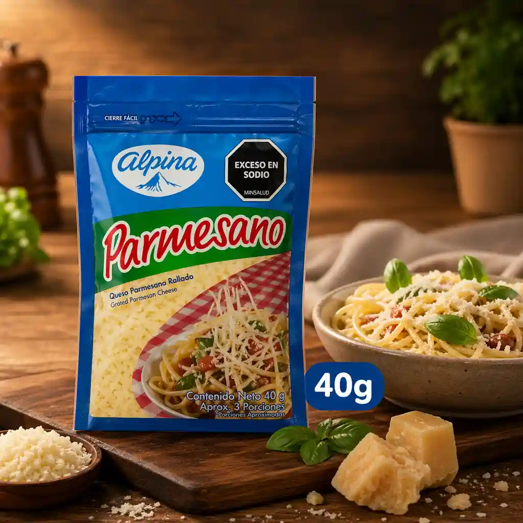 Queso parmesano Alpina 40g